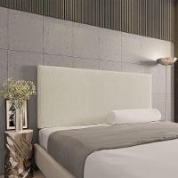 Cabeceira Painel Clean Para Cama Box Casal 140 Cm Linho Grosso Bege A19 - 5