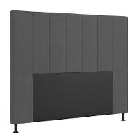 Cabeceira Cama Box Casal 140cm Suede Grafite - 6