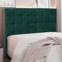 Cabeceira Queen Size 1,60m Tropea Veludo Verde Gran Belo - 2