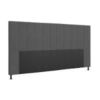 Cabeceira Cama Box King 195cm Suede Grafite - 4