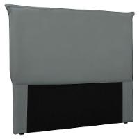 Cabeceira King 1,95m Veneza Veludo Cinza Chumbo - 1