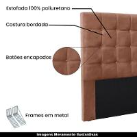 Cabeceira Queen Size 1,60m Tropea Veludo Cobre Gran Belo
