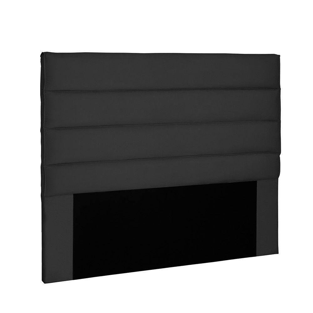 Cabeceira Para Cama Box Queen 160cm Suede Preto - 1