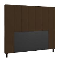 Cabeceira Cama Box Casal 140cm Suede Marrom - 4