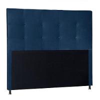 Cabeceira Queen 1,60m Berlim Suede Azul Marinho - 1