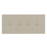Cabeceira Painel Nina Para Cama Box Casal 140 Cm Linho Cor A19 Grosso Bege