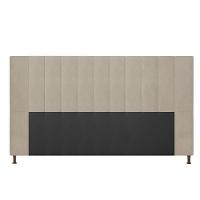 Cabeceira Cama Box King 195cm Suede Bege - 3