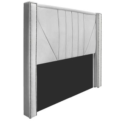 Cabeceira King 195cm Suede Branco