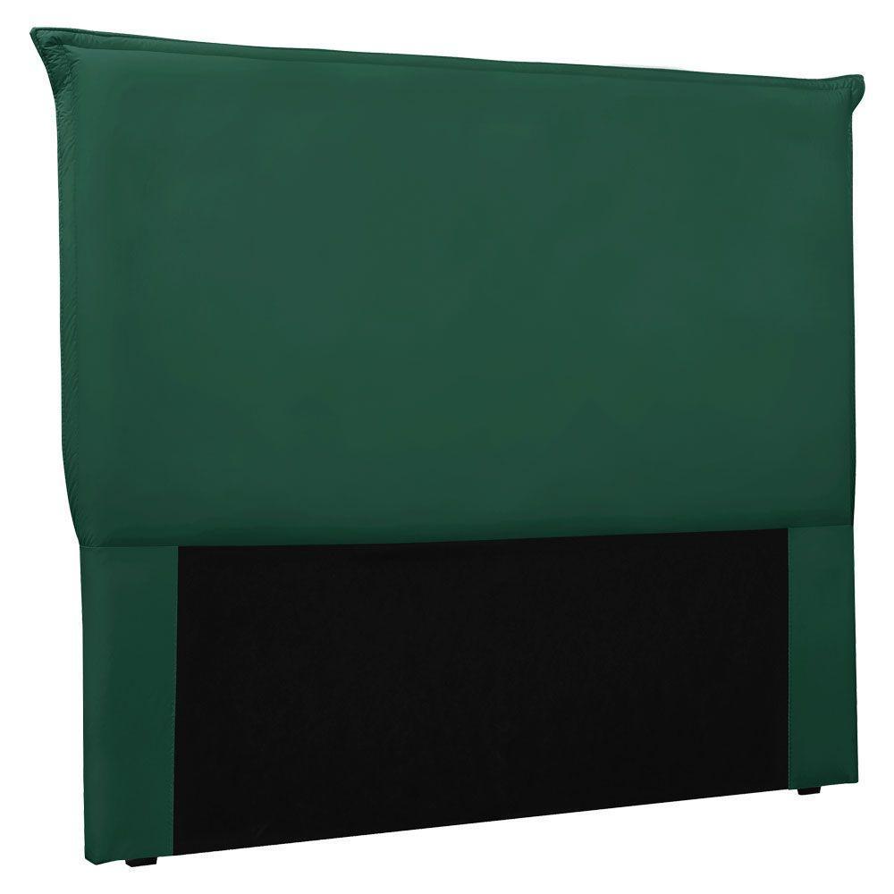 Cabeceira Solteiro 0,90m Veneza Veludo Verde Floresta - 1