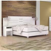 Cabeceira Casal 02 Gavetas Triunfo Branco Demobile Branco - 2