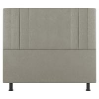 Kit Cabeceira E Baú Cama Box Solteiro 90Cm Sintético Bege - 7