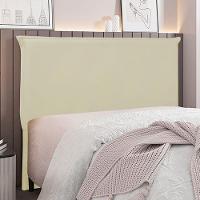 Cabeceira Queen Size 1,60m Trento Veludo Bege Gran Belo - 2