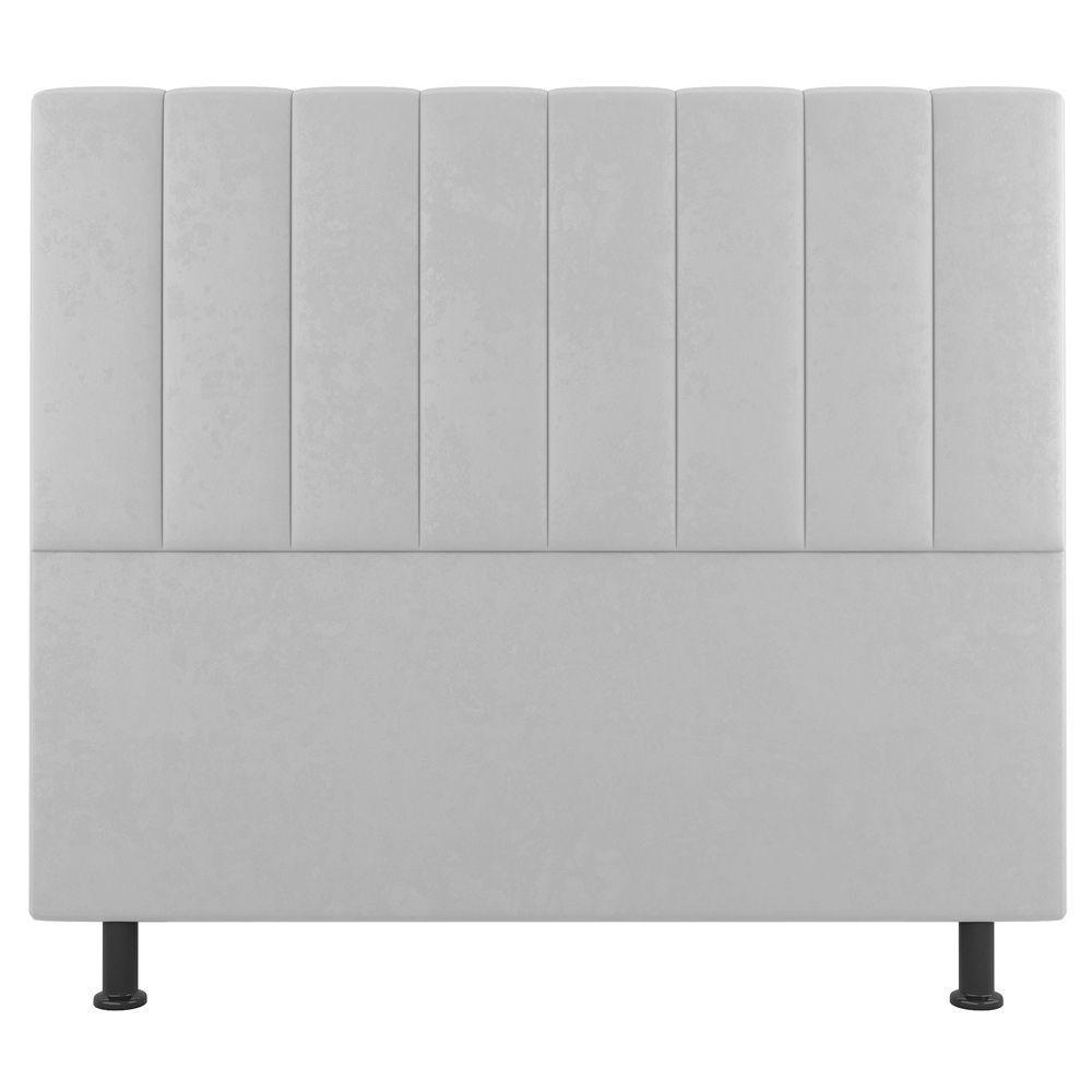 Cabeceira Cama Box Casal Queen 160Cm Sintético Branco - 4