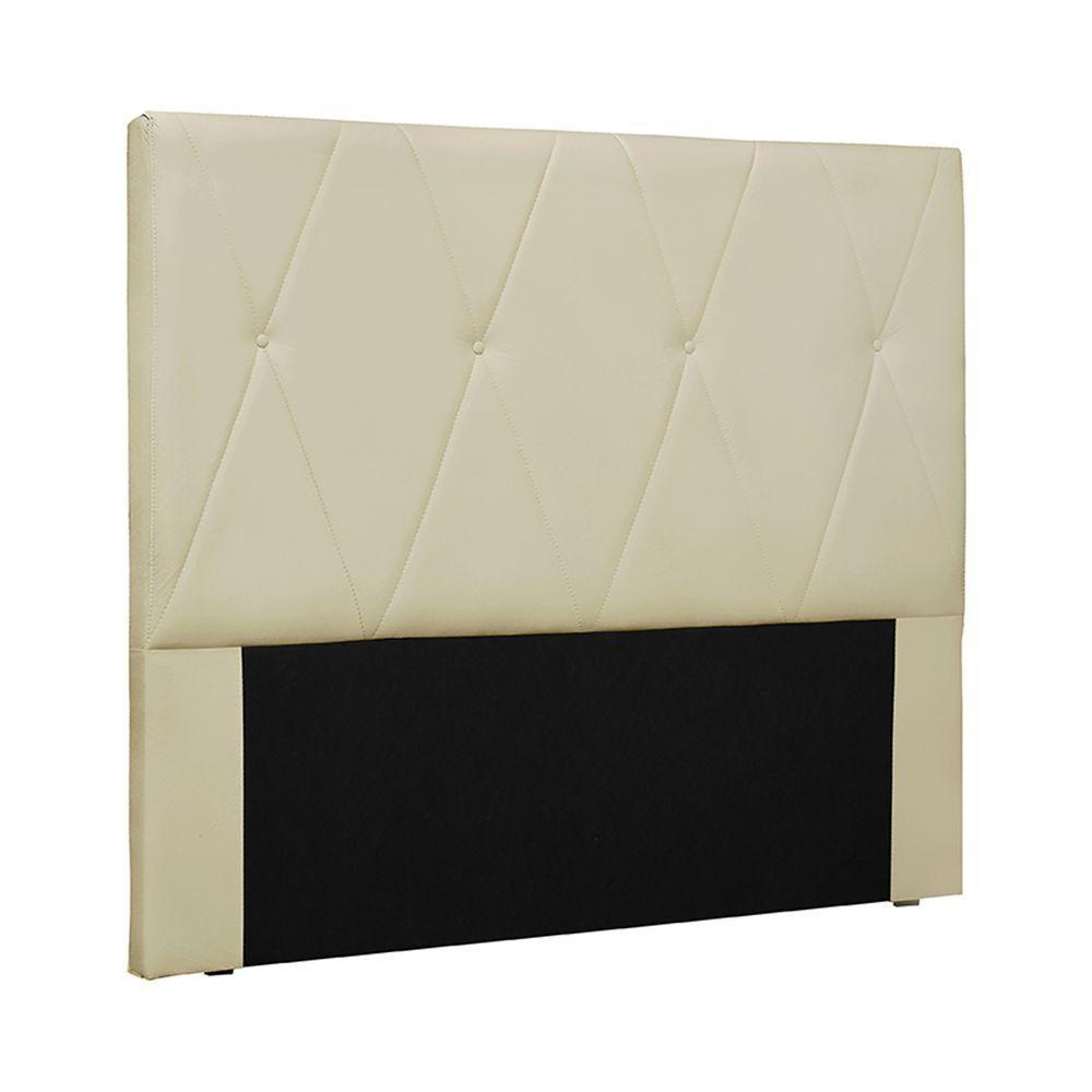 Cabeceira Queen Size 1,60m Yves Veludo Bege Gran Belo - 1