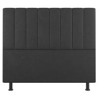 Kit Cabeceira E Baú Cama Box Solteiro 90Cm Cinza Escuro - 5