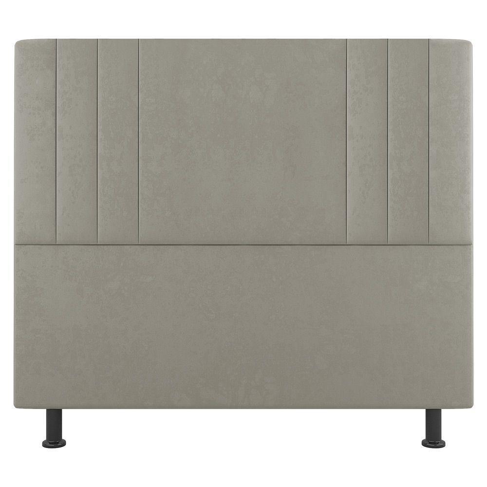 Cabeceira Cama Box Solteiro Grace 90Cm Sintético Bege - 2
