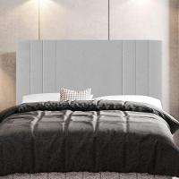 Kit Cabeceira E Baú Cama Box Queen 160Cm Sintético Branco - 8