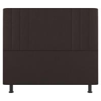 Kit Cabeceira E Baú Cama Box Solteiro 90Cm Marrom - 13