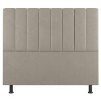 Kit Cabeceira E Baú Cama Box Solteiro Cora 90Cm Suede Bege - 5