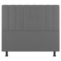 Kit Cabeceira E Baú Cama Box Solteiro 90Cm Cinza Claro - 5