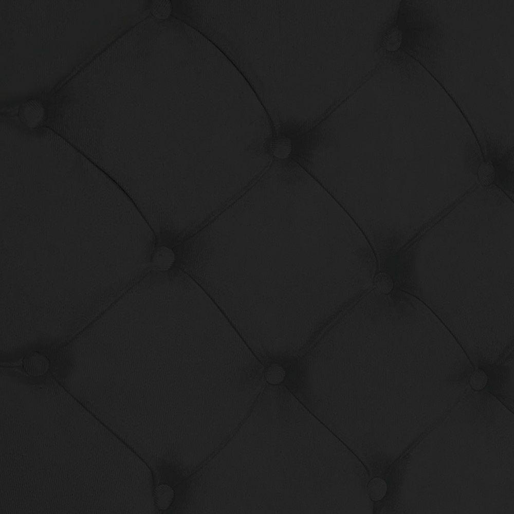 Cabeceira Painel Capitonê Queen 1,60m Jade Suede - Pallazio Cor Preto - 4