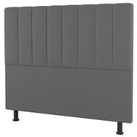 Cabeceira Cama Box Casal Cora 140Cm Suede Cinza Claro - 1