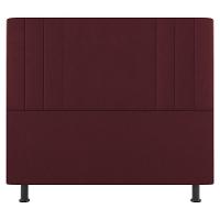 Kit Cabeceira E Baú Cama Box Solteiro 90Cm Bordô - 7