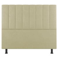 Kit Cabeceira E Baú Cama Box Solteiro 90Cm Sintético Bege - 9