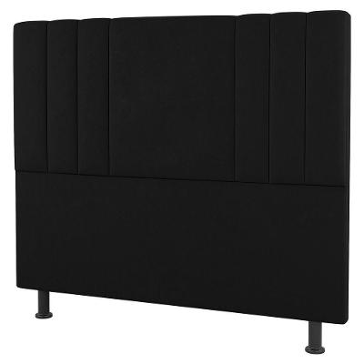 Cabeceira Cama Box Casal Grace 140Cm Sintético Preto