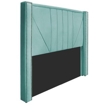 Cabeceira King 195cm Suede Azul Tiffany