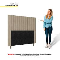Cabeceira Cama Box Casal Nala 140cm Linho Bege - Abmaza - 3