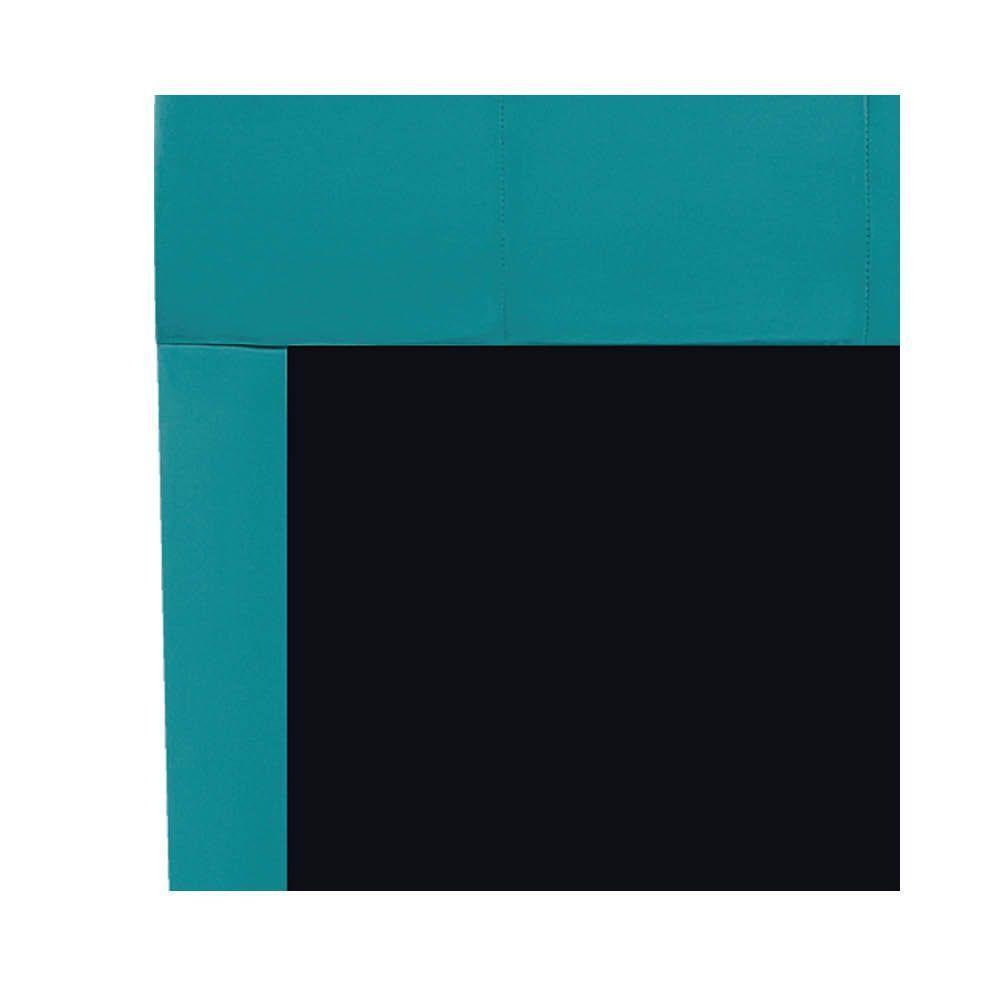 Cabeceira King Marseille P02 195 Cm Suede Azul Turquesa - 4