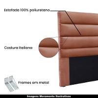 Cabeceira Decorativa Queen Size 1,60m Guess Veludo Cobre - 5