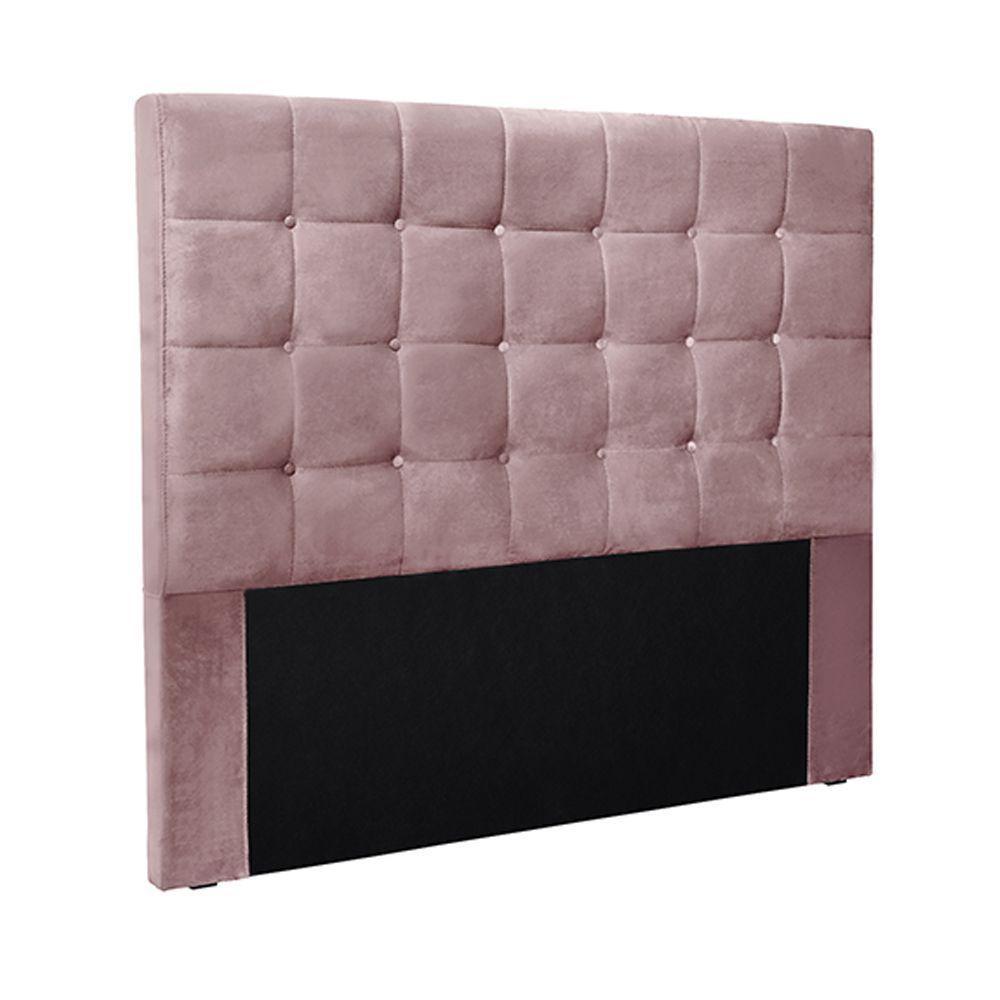Cabeceira Decorativa Casal 1,40m Tropea Veludo Lilás - 1