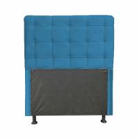 Cabeceira Dama 90 Cm Cama Box Solteiro Suede Azul Marinho - 1
