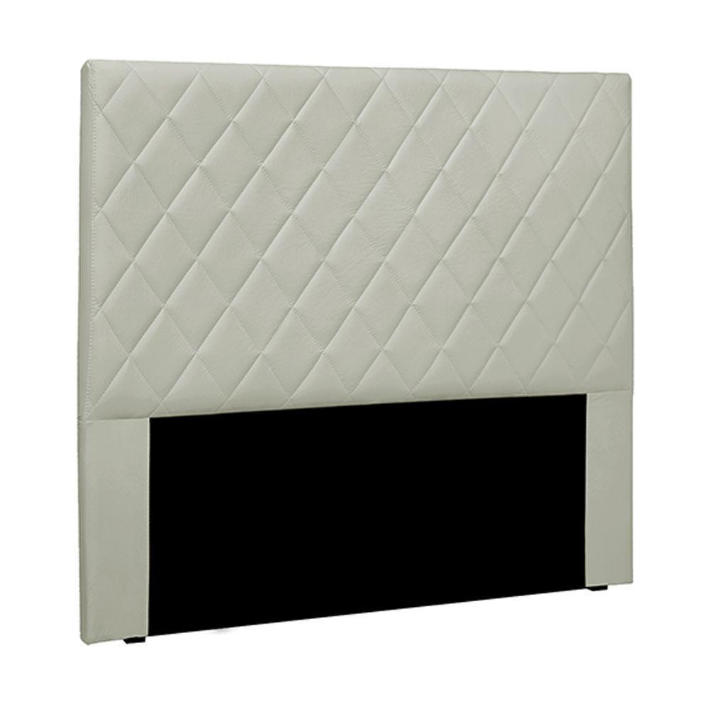 Cabeceira Decorativa Queen Size 1,60m Givenchy Veludo Prata - 1