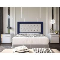 Cabeceira Havana 1,60 Cm Cama Box Queen Suede Azul Marinho - 3
