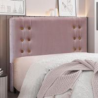 Cabeceira Decorativa Queen Size 1,60m Kors Veludo Lilás