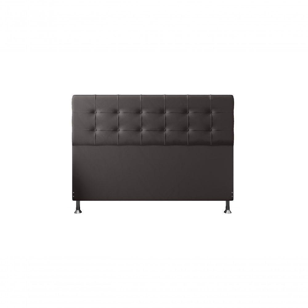 Cabeceira Atenas 1,95 Cm Cama Box King Size Suede Marrom - 1