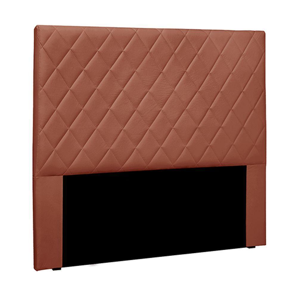 Cabeceira Decorativa Casal 1,40m Tàzio Veludo Cobre - 1