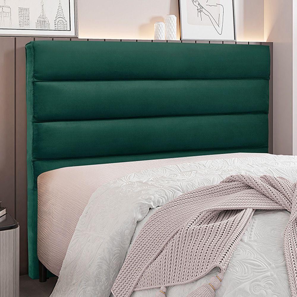 Cabeceira Queen Size 1,60m Guess Veludo Verde Floresta - 2