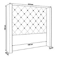Cabeceira King Size 2,19m Loewe Linho Areia - Gran Belo - 5