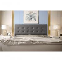 Cabeceira Paris 1,95 Cm Cama Box King Size Suede Cinza - 3