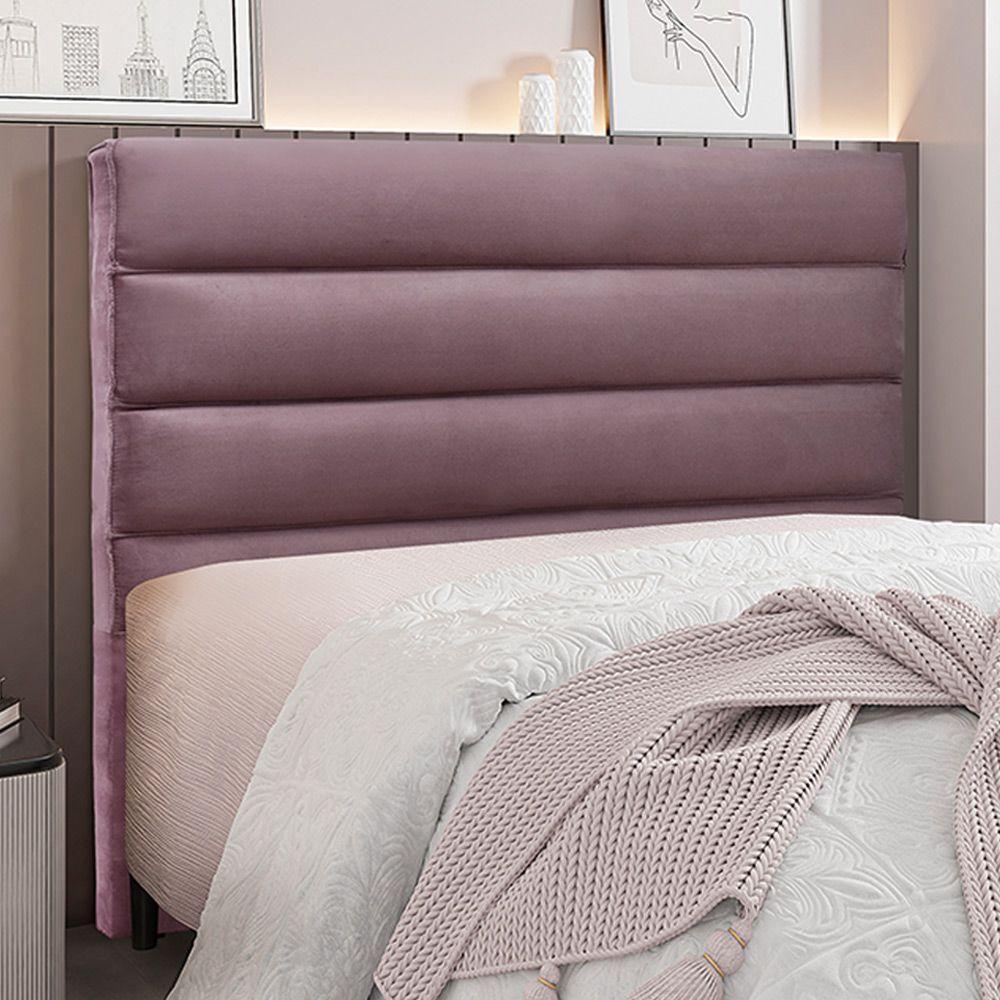 Cabeceira Decorativa Queen Size 1,60m Guess Veludo Uva - 2