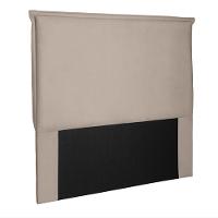 Cabeceira Casal 1,40m Trento Suede Bege - Gran Belo - 1