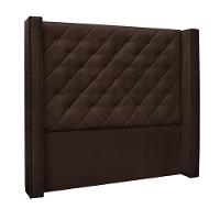 Cabeceira King Size 2,19m Loewe Suede Café - Gran Belo - 1