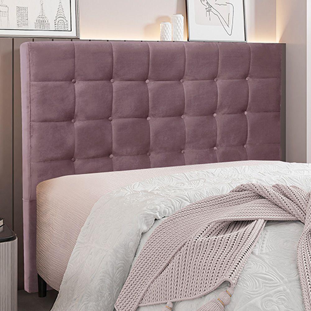 Cabeceira King Size 1,95m Tropea Veludo Uva Gran Belo - 2