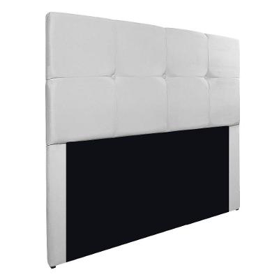 Cabeceira Solteiro Marseille P02 90 Cm Suede Branco