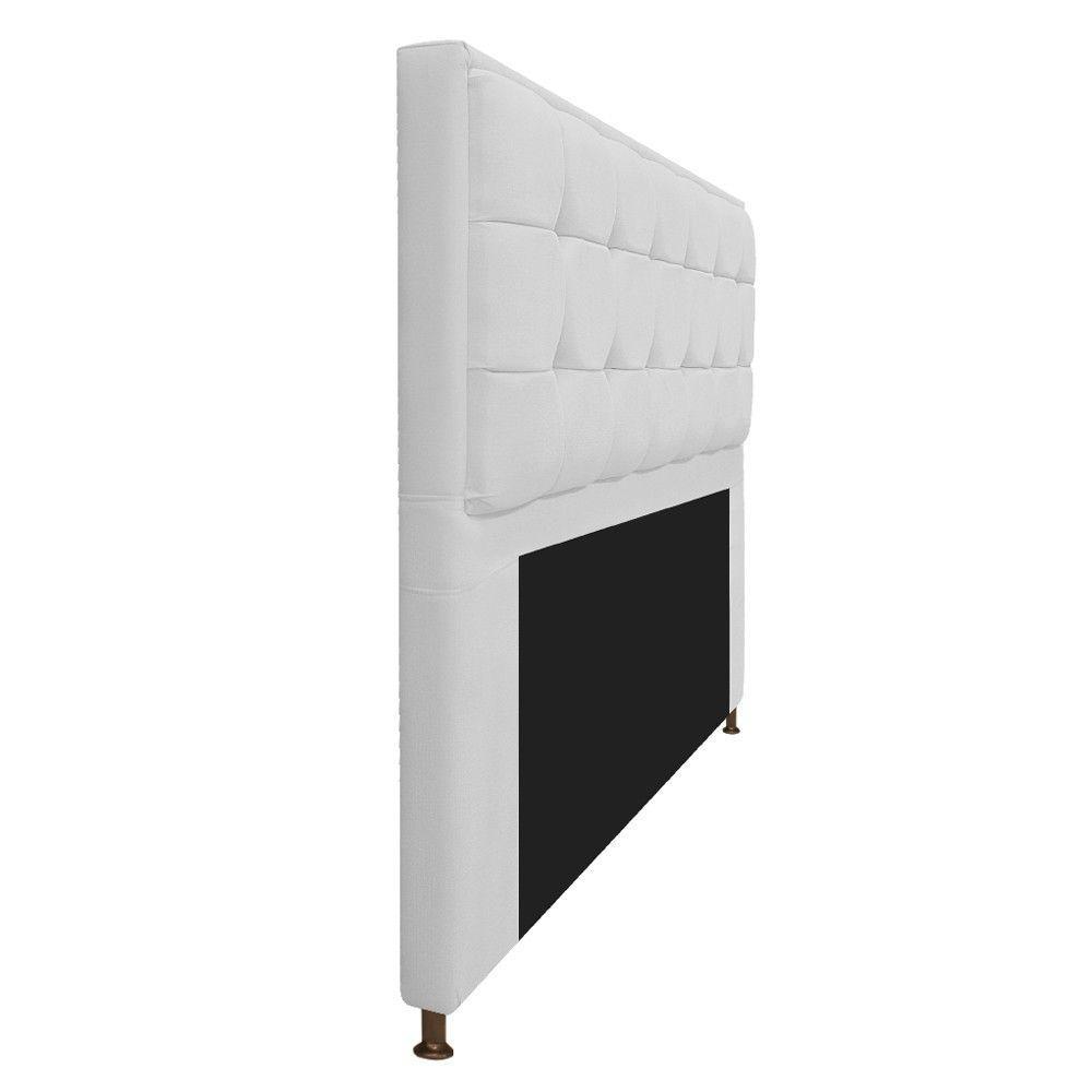 Cabeceira Copenhague 160cm Queen Size Suede Branco - 3