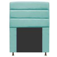 Cabeceira Estofada Turim 90cm Solteiro Suede Azul Tiffany Adj Decor - 1